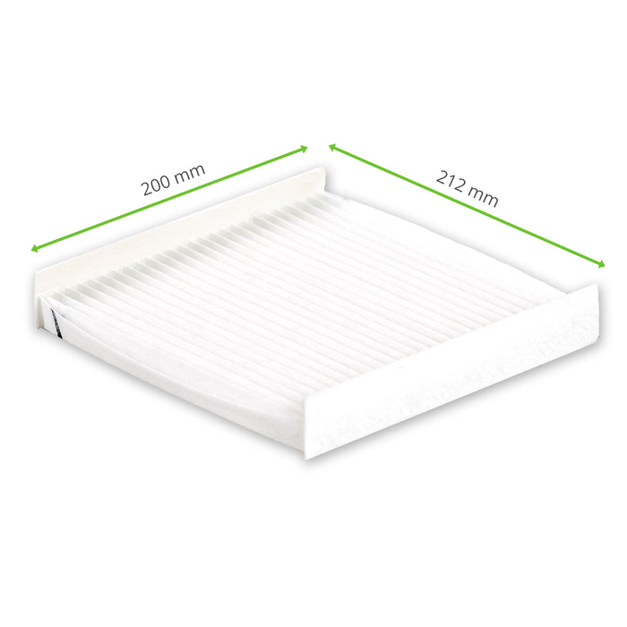 Pleated filter mats suitable for Pfannenberg FF PF 4x.000 212 x 200 mm (5 pieces)