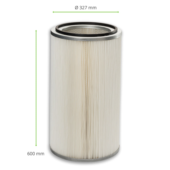 Cartuccia filtro, 327 x 600 mm, ePTFE, KEMPER TEKA NEDERMAN BLOTENBERG SCHWEIßKRAFT