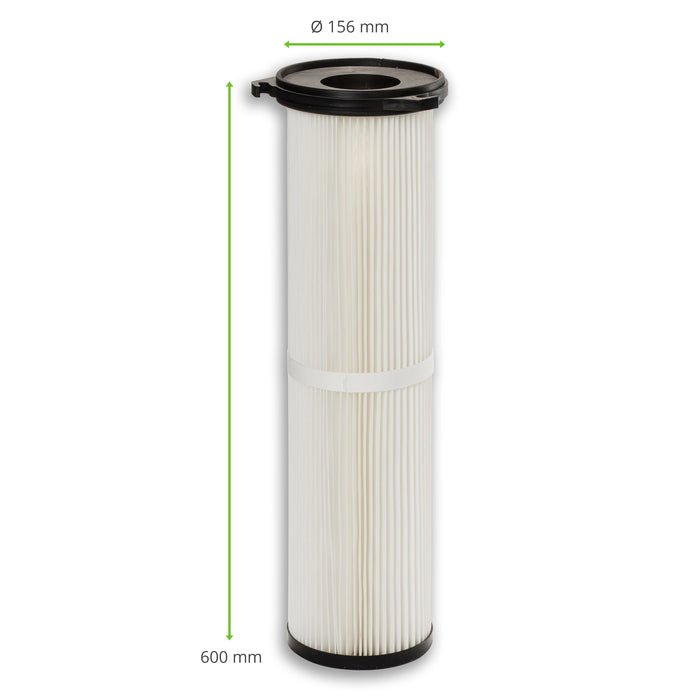 Cartuccia filtro, 156 x 600 mm, tessuto non tessuto in poliestere, ESTA