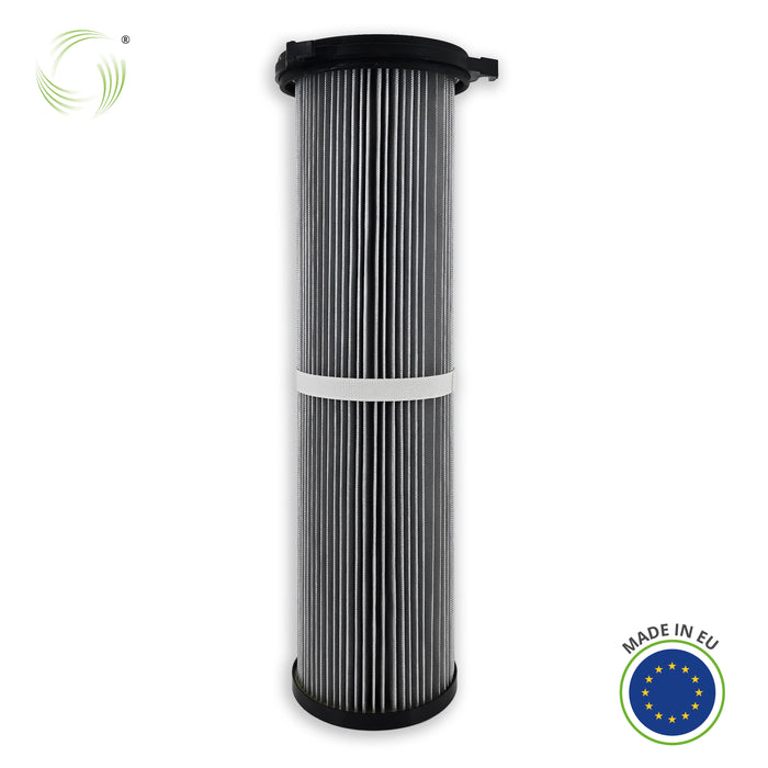 Filter cartridge, 156 x 600 mm, polyester fleece, aluminum coated (antistatic), ESTA