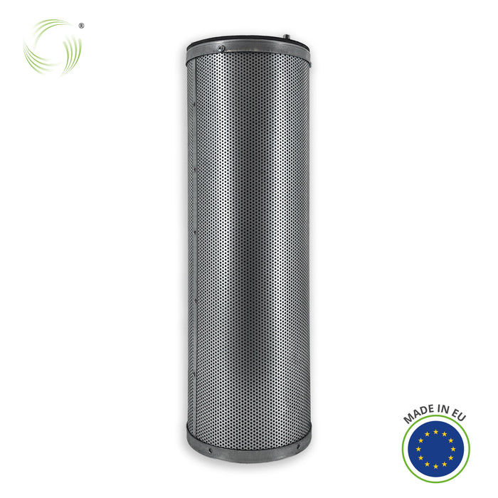 Cartuccia filtro a carbone attivo, 145x450 mm, chiusura a baionetta tripla