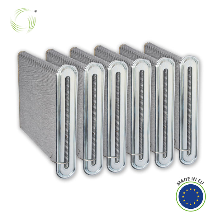 Set da 6 | Piastra filtro, 695 x 85 x 950 mm, tessuto non tessuto in poliestere antistatico (10 m²), Nederman FilterMax DX