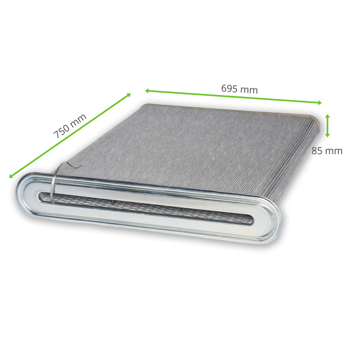 Set da 6 | Piastra filtro, 695 x 85 x 750 mm, tessuto non tessuto in poliestere con membrana in PTFE, Nederman FilterMax F